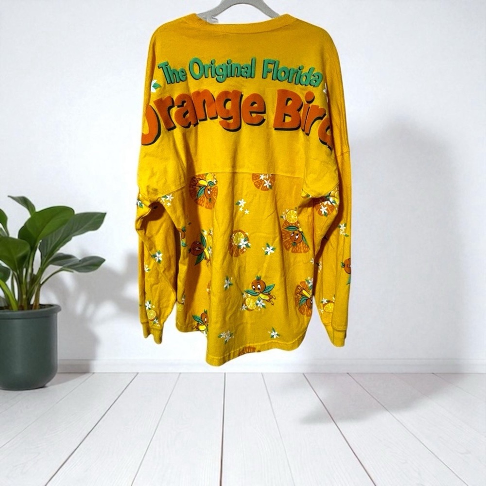 Disney Orange Bird Spirit Jersey Florida Long Sleeve Shirt Size Medium‎
